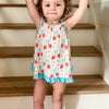 Strawberries and Bows Ruffled Swing Set
