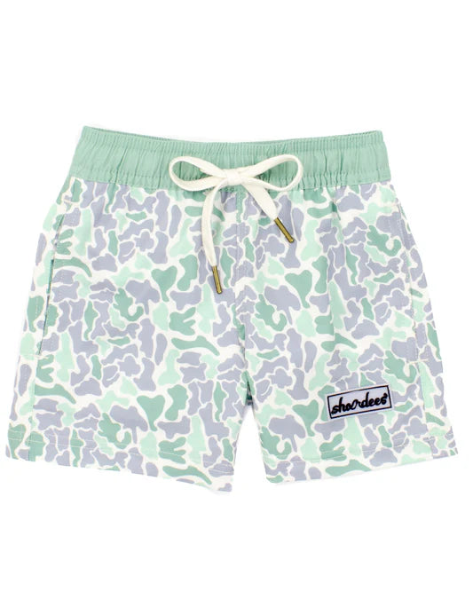 Boys Shordees Swim Sage Camo