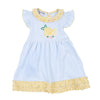 Magnolia Baby Lovley Lemons Appliqué Flutters Dress Set Yellow