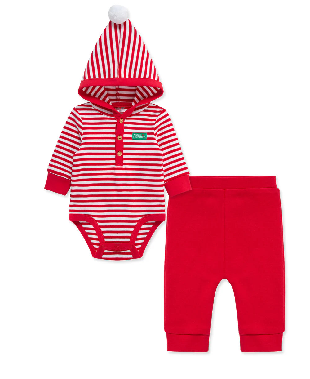 "My First Christmas" Santa Jogger Set