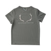 Kid's Pro Performance Short Sleeve T-shirt in Olive Green with Deer Antlers