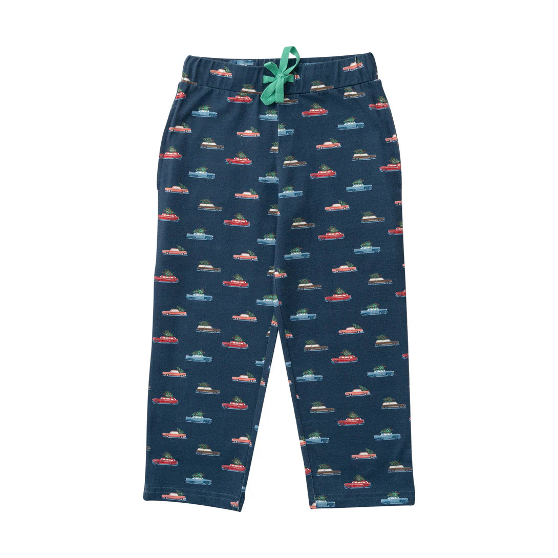 Kids Lounge Life Pant Christmas Car Print