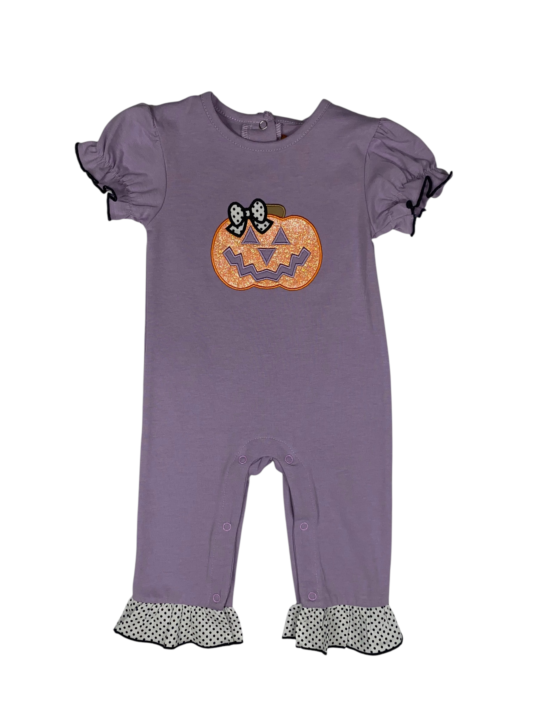 Jack-O-Lantern Girls Romper