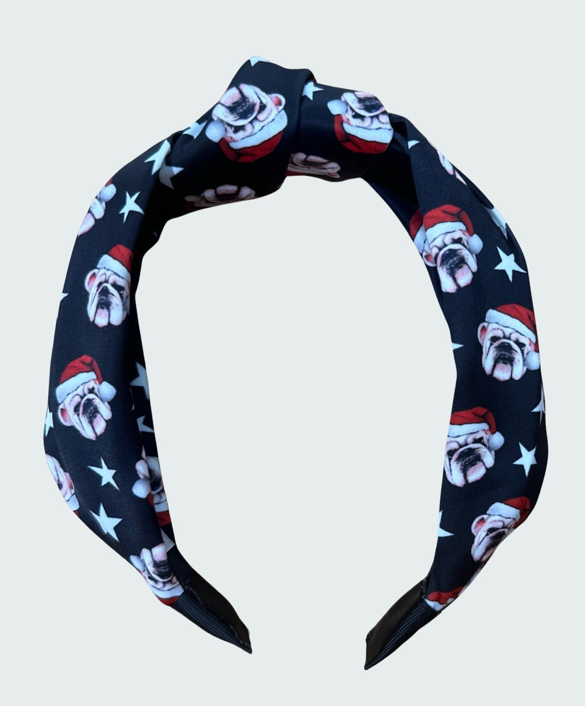 Christmas Bulldog Headband