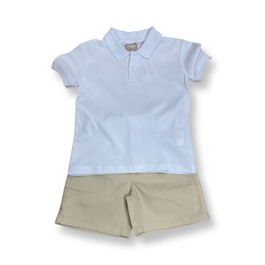 Milon Boys White Polo