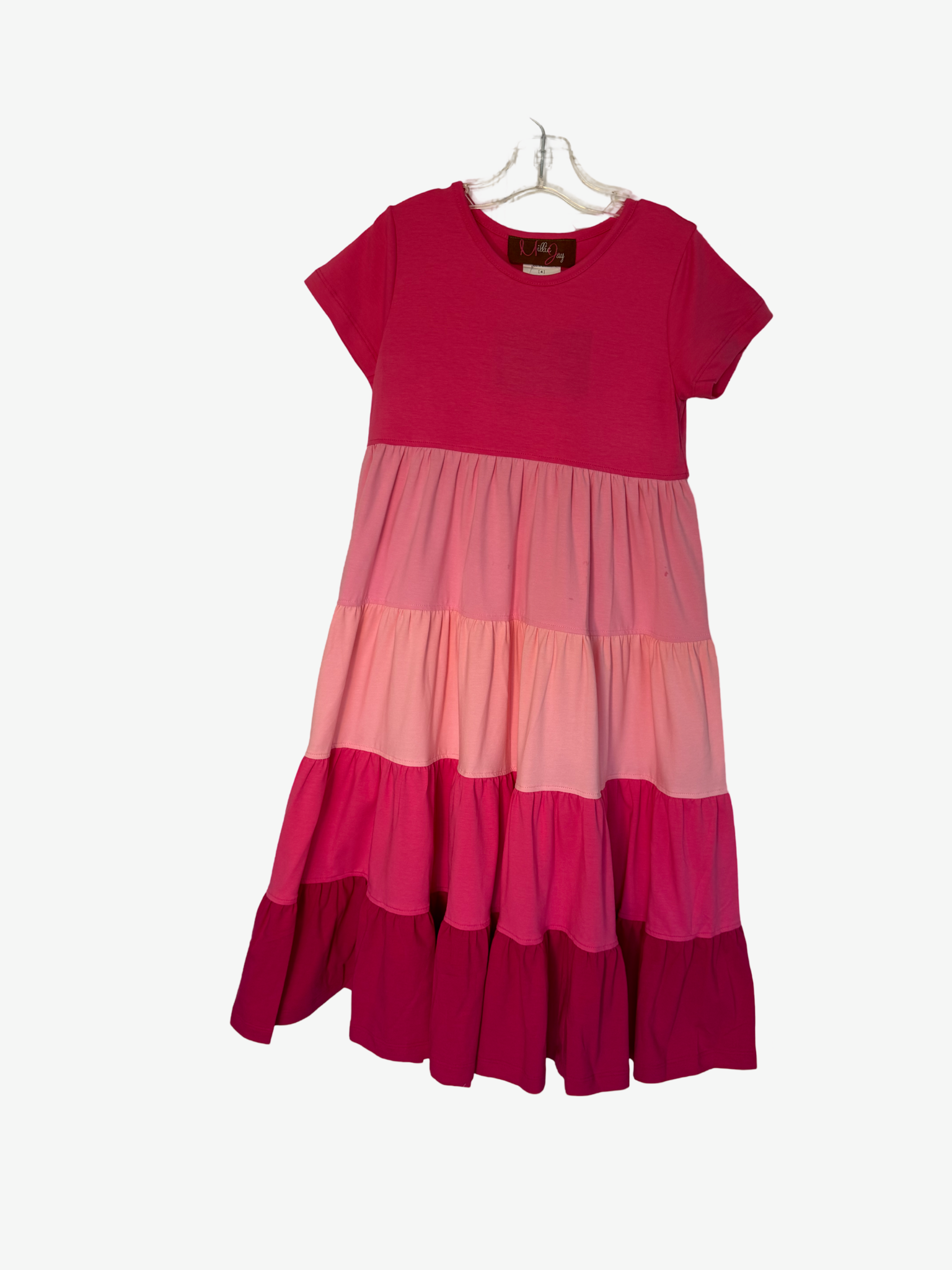 Millie Jay Pink Colorblock Maxi Dress