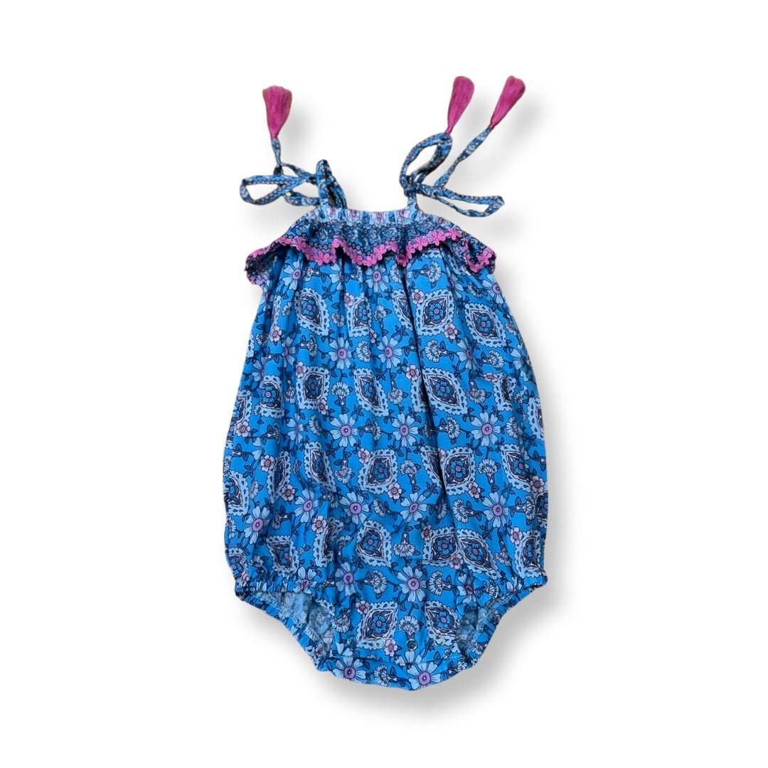 Bela & Nuni Garden Blue Baby Romper