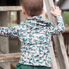 Kid's Pro Performance Hoodie T-shirt in Break Point Camo with Swordfish