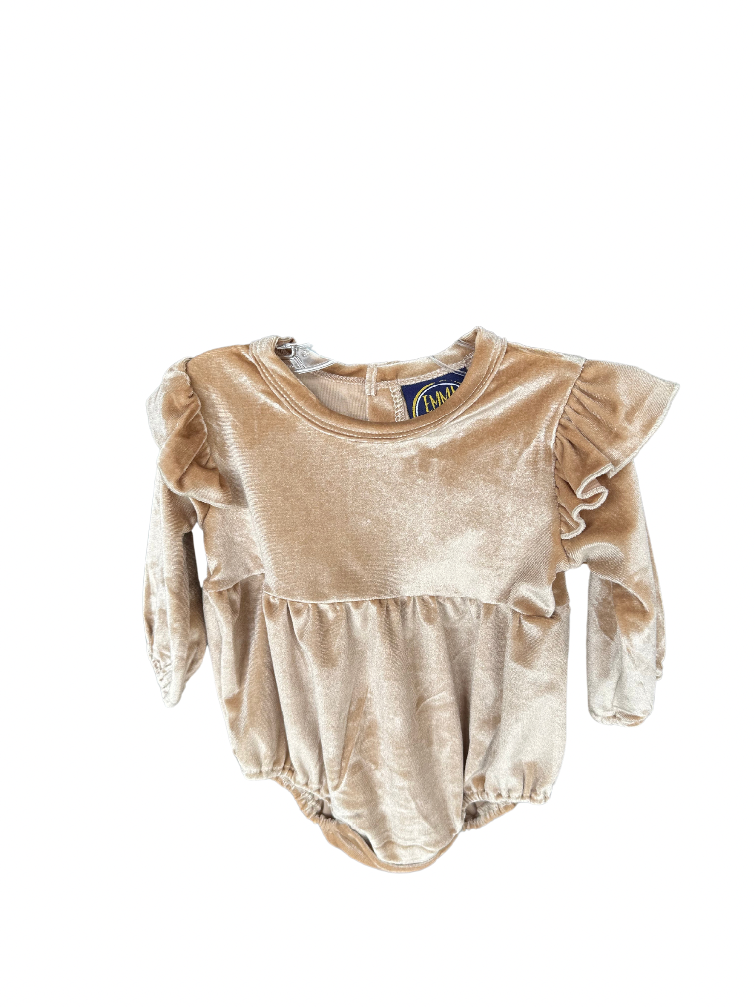 Emma Jean Everly L/S Bubble Tan Velvet