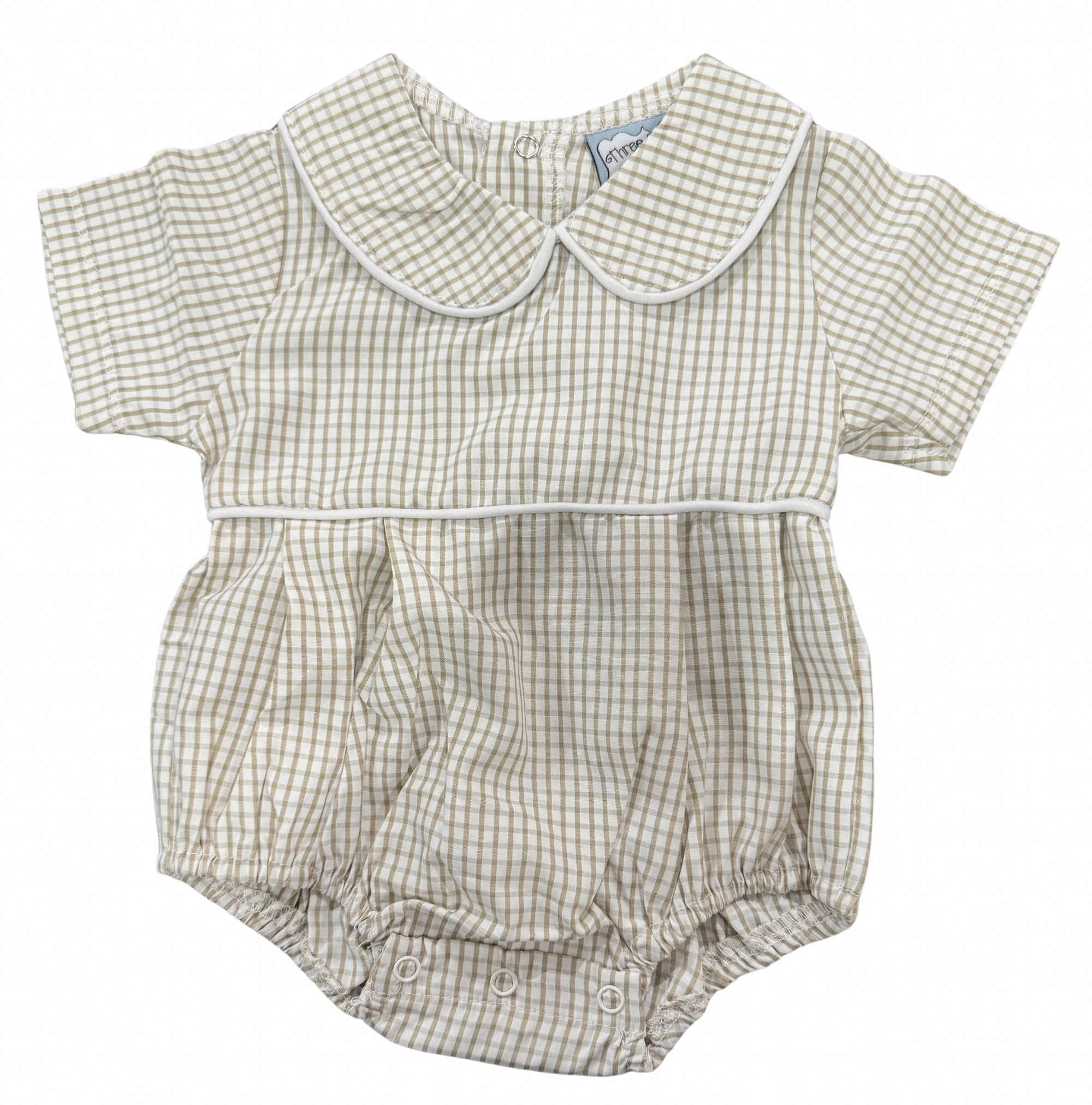 Khaki Windowpane Boys Bubble