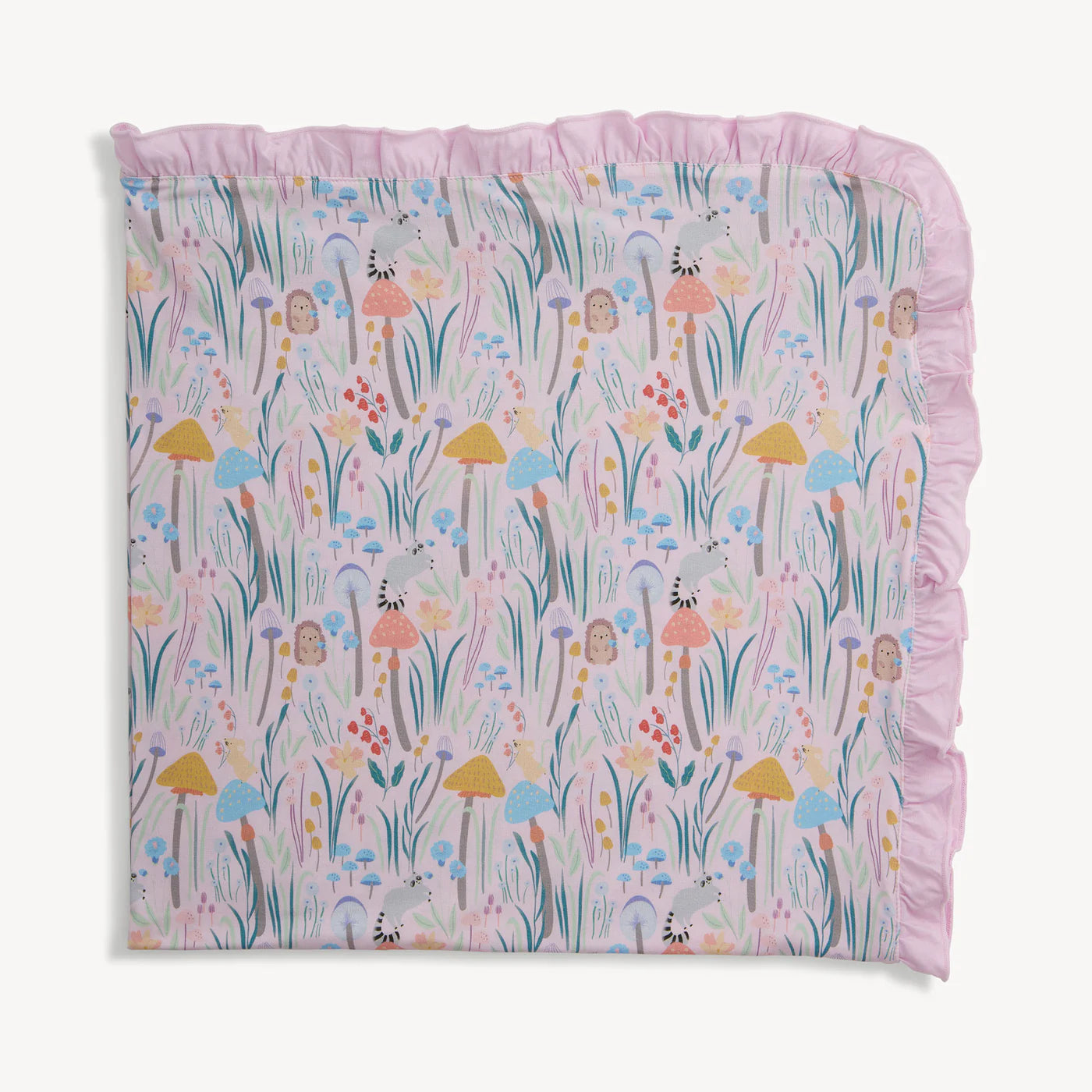 Shrooms & Bloom Modal Baby Blanket with Ruffles