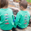 LS Vintage Christmas Car Shirt- Green Spruce