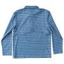 Prodoh Boys' Long Sleeve Pro Performance Polo Bluefin and Powder Blue Stripe