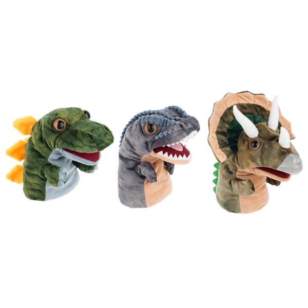 10" Playtime Dino Hand Puppets
