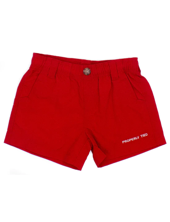 Properly Tied Boys Mallard Short Red