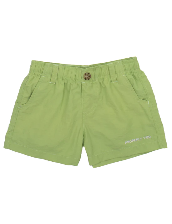 Properly Tied Boys Mallard Short Light Green