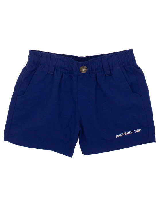 Properly Tied Boys Mallard Short Marine Navy