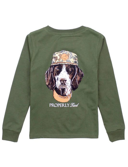 Baby Man's Best Friend LS Olive