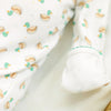 Mini Mallard Print Zip Footie - Green