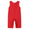 Lil Cactus Red & Black Bulldog & Football Smocked Overalls