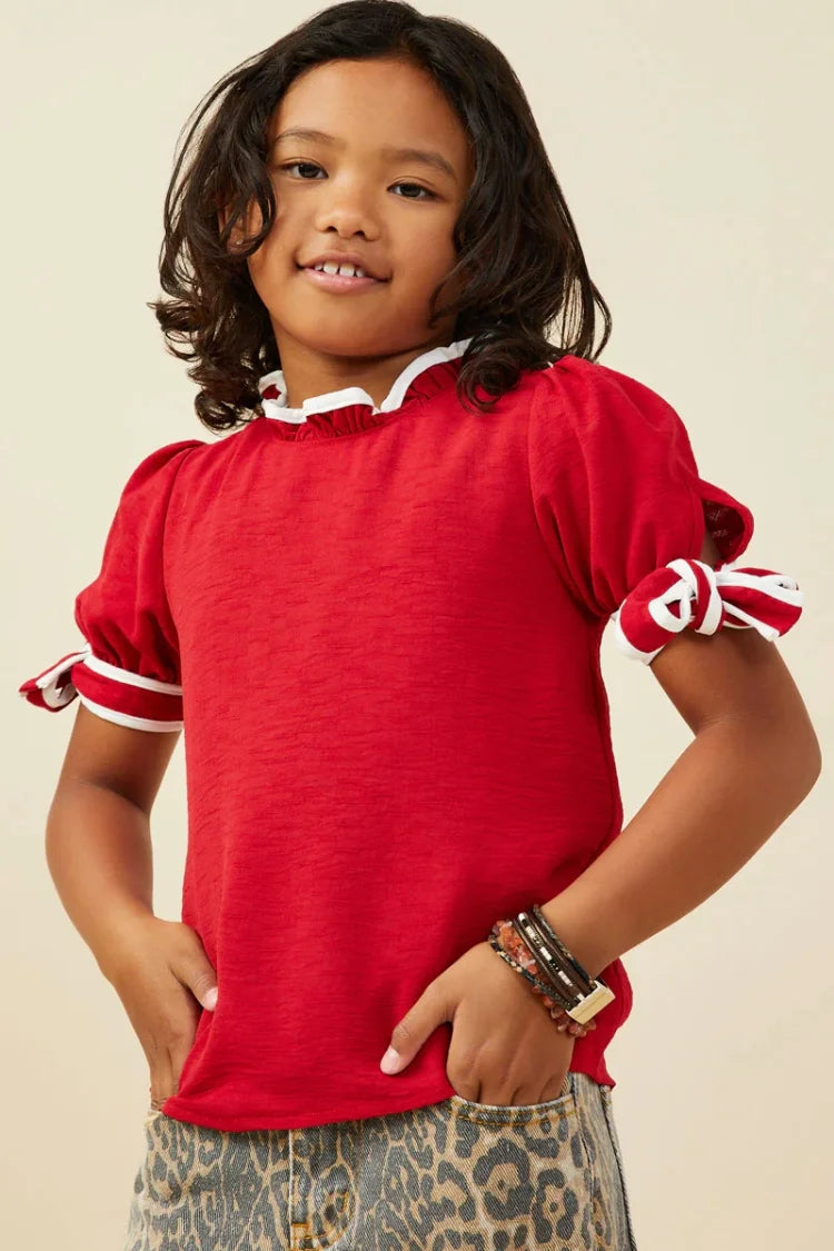 Red & White Top