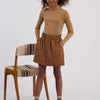 GIRLS WOVEN SKIRT CAMEL