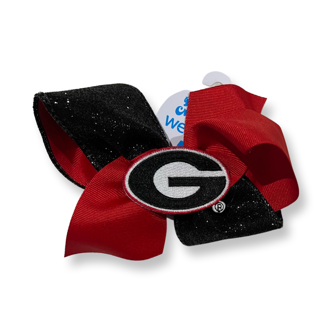 Wee Ones King UGA Glitter Bow