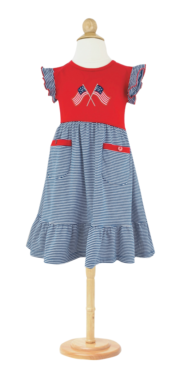 Ishtex Flag Appliqué  Dress