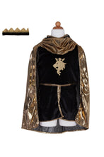 Load image into Gallery viewer, Great Pretenders Gold Knight Set With Tunic, Cape, &amp; Crown
