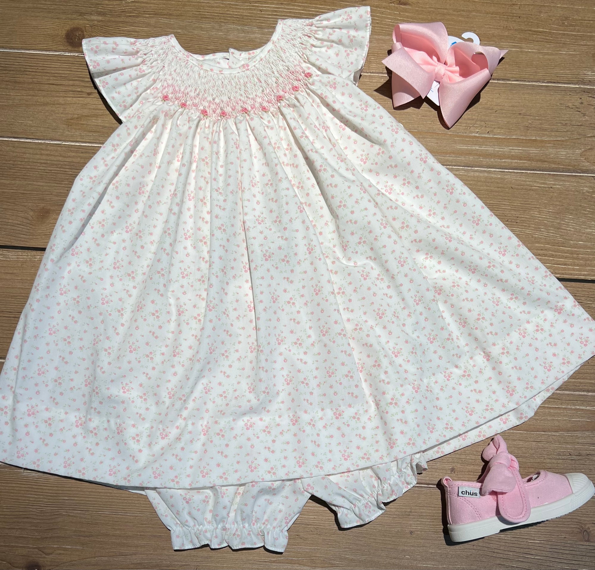 Petit Ami smocked floral dress