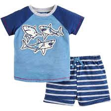 Mudpie shark short set