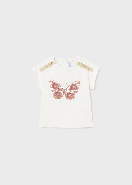 Mayoral short sleeve butterfly tee