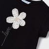 Mayoral flower embroidered tee