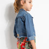 Mayoral denim fringe jacket