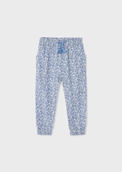 Mayoral blue and white printed trousers