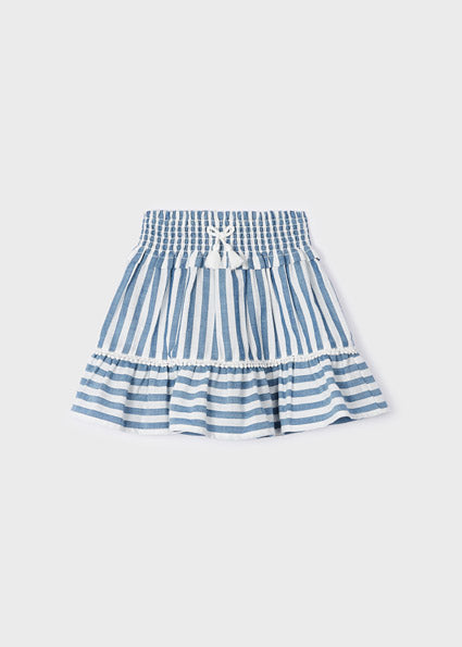 Mayoral blue and white skirt