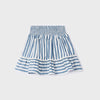 Mayoral blue and white skirt