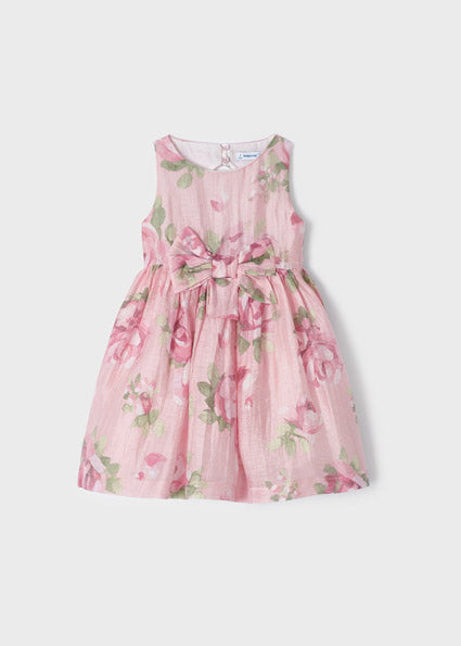 Mayoral pink flower print dress