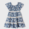 Mayoral blue flower boho dress