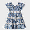 Mayoral blue flower boho dress