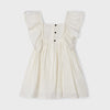 Mayoral Ivory embroidered dress