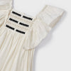 Mayoral Ivory embroidered dress