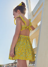 Load image into Gallery viewer, Mayoral yellow flower print sundress
