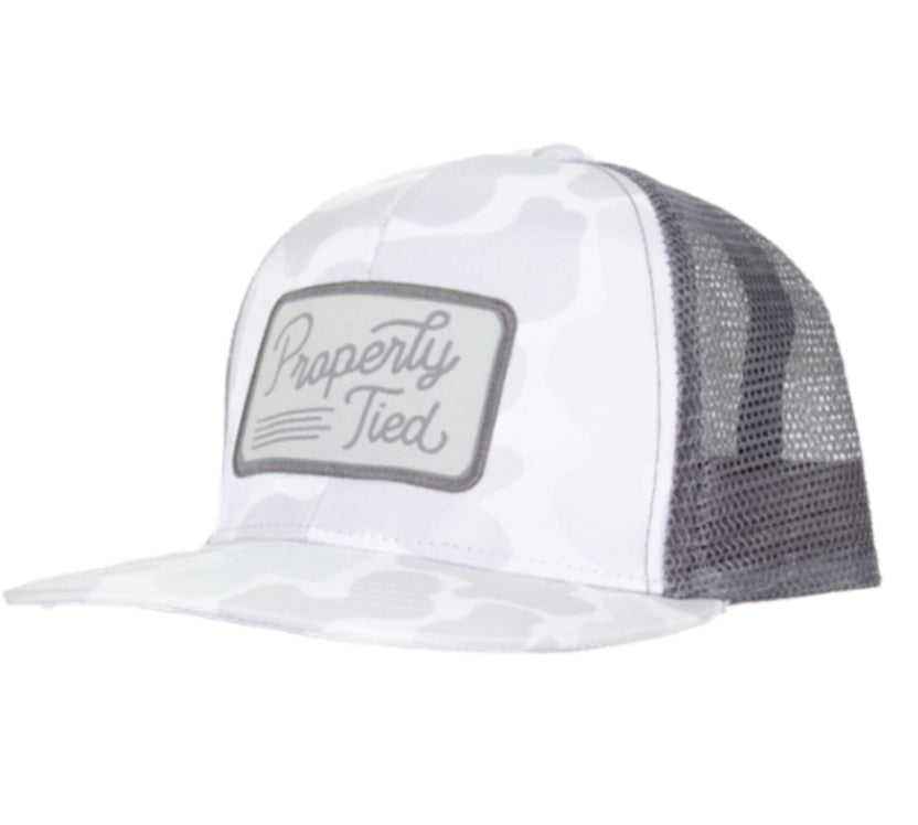 Properly Tied Trucker Hat Polar Camo