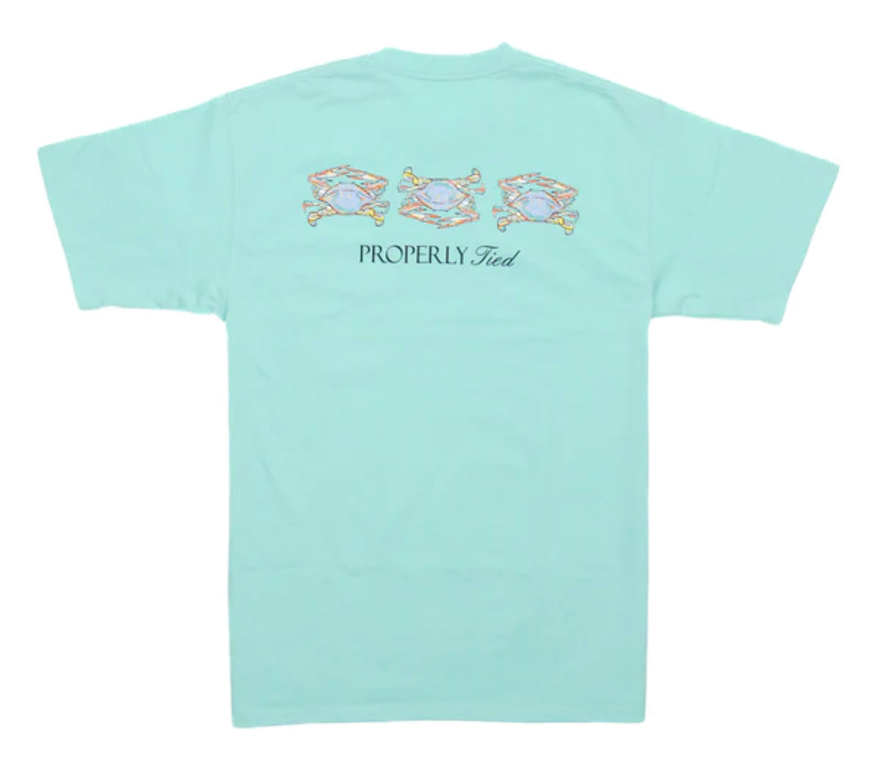 Properly Tied Triple Crab Seafoam Tee