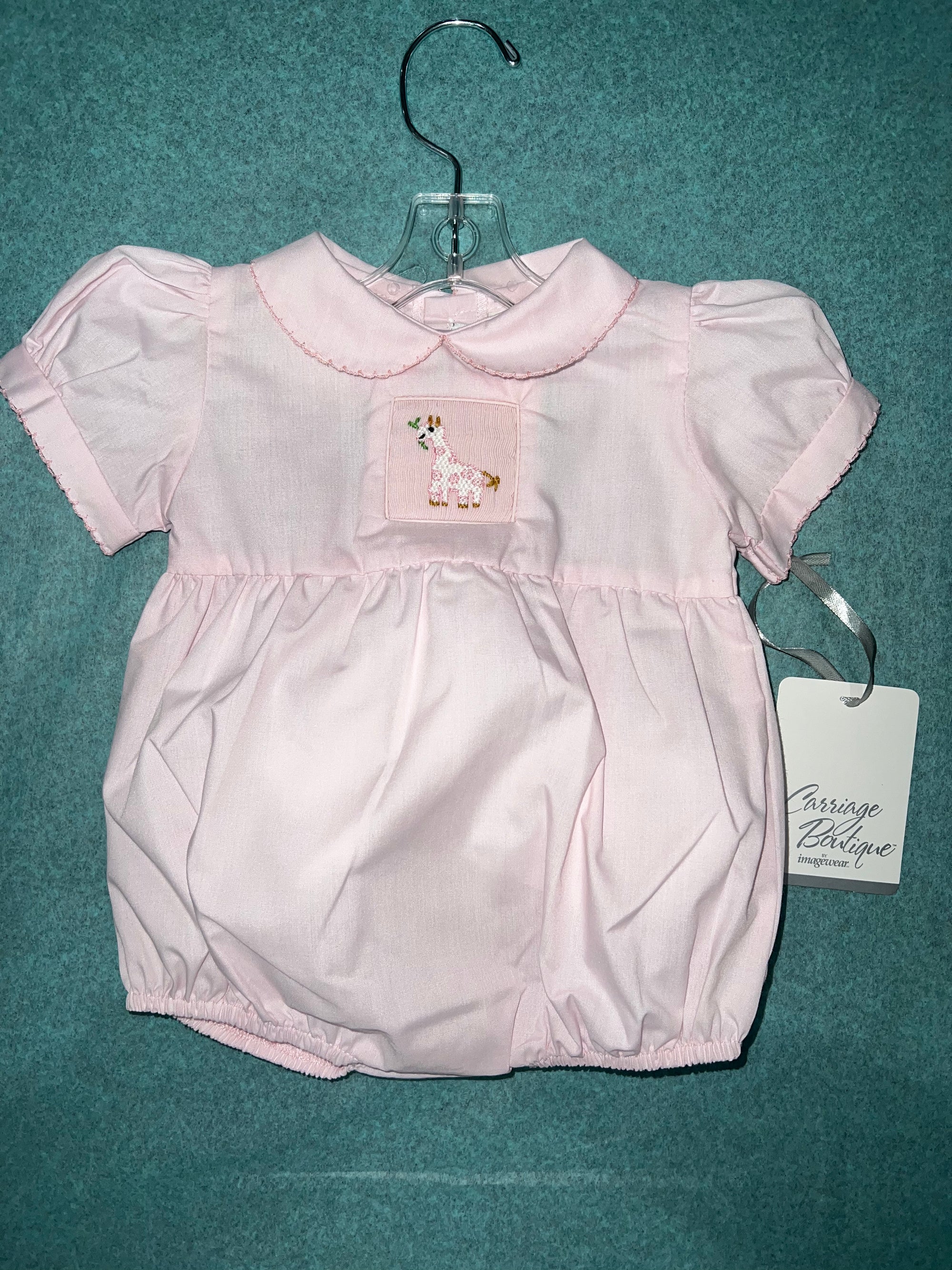 Carriage Boutique - Smocked Giraffe Bubble