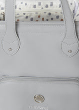Load image into Gallery viewer, Mayoral grey leather backpack diaper bag
