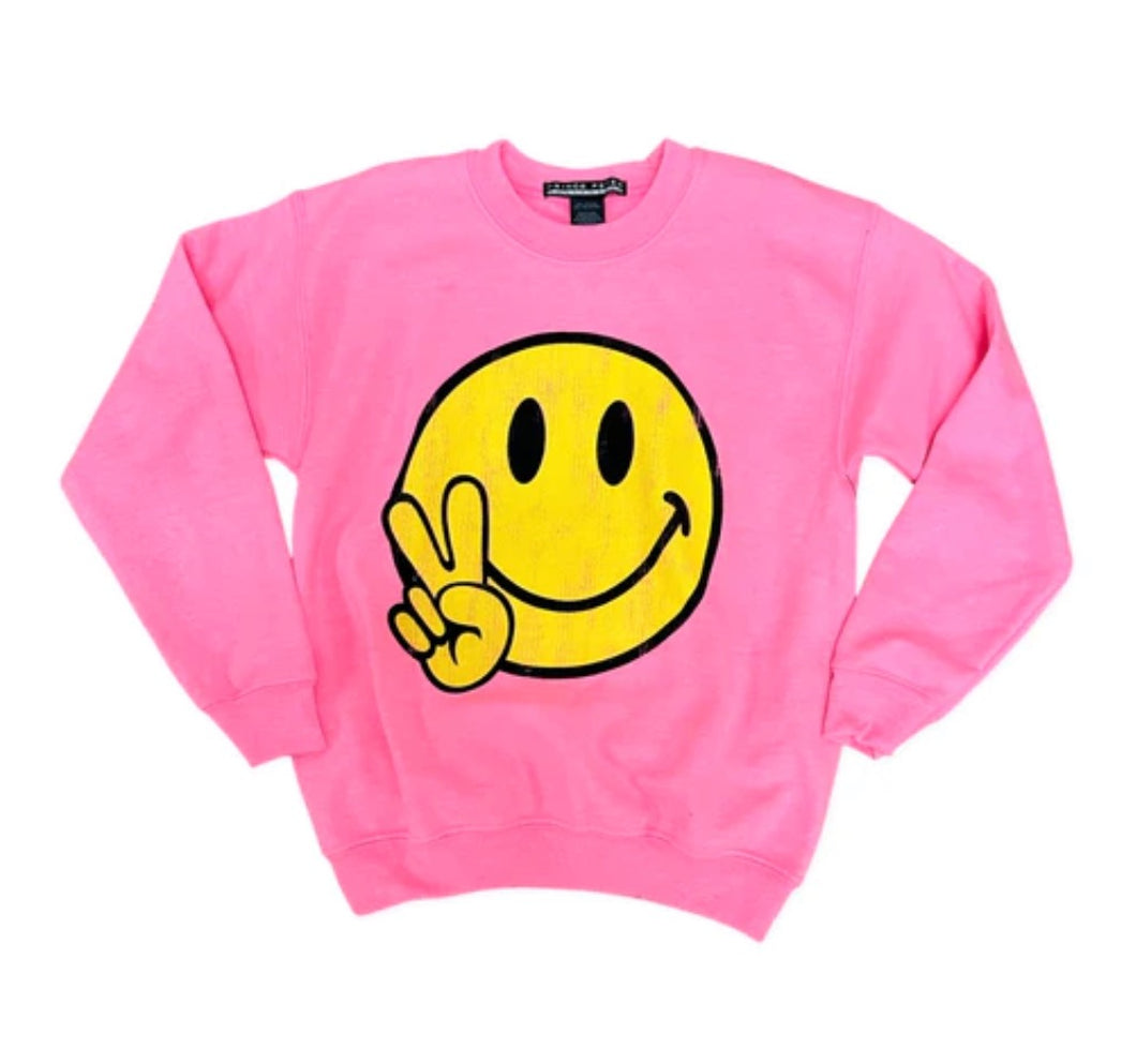 Prince Peter Collection: Happy Face Peace Sign Pullover