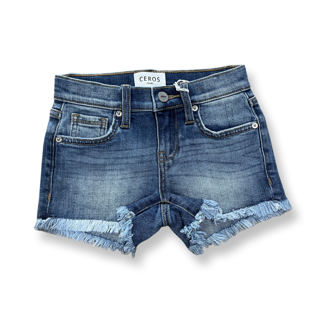 Ceros medium wash denim shorts