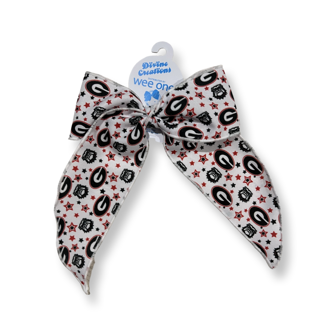 Wee Ones King UGA Print Bow